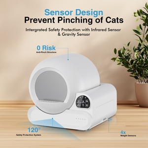 Caixa de Areia Inteligente para Gatos com Capacidade de <span class=keywords><strong>70L</strong></span>, Controle por Aplicativo, Autolimpante, Design Sem Poeira e Controle de Odor, Fácil de Limpar, 10kg - Product Image 3