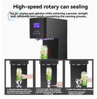 Machine semi-automatique de scellage de canettes de boissons en acier inoxydable avec affichage LED et compteur, pour usage commercial