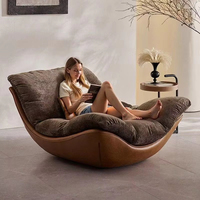 Fauteuil de salon et de chambre à coucher de style impérial, design nordique créatif et moderne, chaise longue de détente