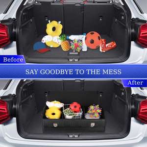 Organizador de Maletero de Coche Personalizado con Logotipo, de Cuero PU, con Múltiples Bolsillos, Color Personalizado, Gran Capacidad, Plegable - Product Image 2