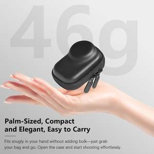 Amazear para DJI Osmo Action 6, Bolsa de Transporte Portátil con Forro Suave y Compartimentos Personalizables para Accesorios de Cámara - Product Image 2