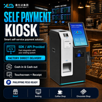 Kiosque de paiement en espèces OEM Xishida, recycleur de billets, terminal de paiement en libre-service, lecteur de codes-barres, écran tactile pour le commerce de détail philippin