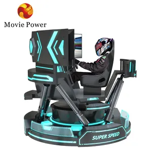 Coin Operated Virtual Reality F1 Riding Game Machine 6 Dof 3 Screen Racing Car Simulator For Amusement Park