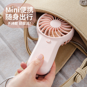 Mini Ventilador de Mano Recargable, Color Verde, Portátil, para Uso en Exteriores, Dormitorios, Ideal para Regalo - Product Image 5