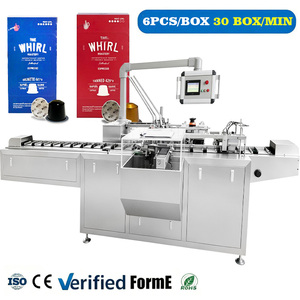 Machine d'emballage entièrement automatique pour boîtes en carton, idéale pour les capsules de café Nespresso K-Cup et les sachets de café filtre (pillow pack) - Product Image 1