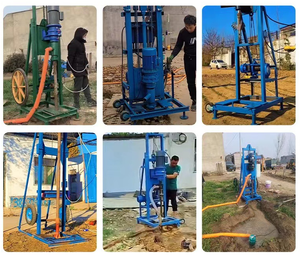 Electric Hydraulic Water Well <b>Drilling</b> Rig with <b>Pump</b> & Motor Portable 30-80m Depth for Drinking Water & Farm Irrigation - Product Image 2
