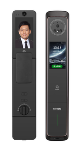 <span class=keywords><strong>Serrure</strong></span> de <span class=keywords><strong>porte</strong></span> intelligente haut de gamme 6 en 1, accès sans clé avec reconnaissance de la veine palmaire, reconnaissance faciale, empreinte digitale, mot de passe, carte et contrôle par application - Product Image 5