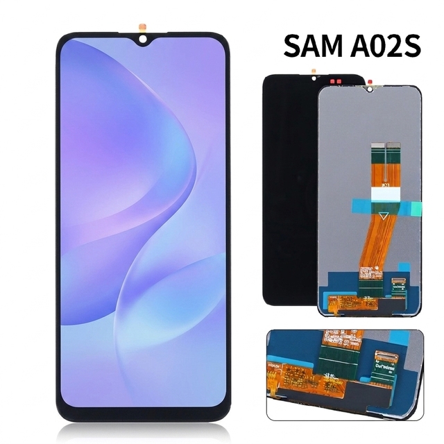 Wholesale 100% Test LCD Display for Samsung A02s A02 Screen Full Touch Digitizer Assembly Mobile Phone Screen Replacement Parts