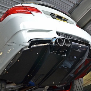 VRS Style <b>Car</b> Rear Bumper Lip Fin Spoiler Protector Carbon Fiber Rear <b>Diffuser</b> Splitters for BMW E92 E93 M3 - Product Image 5