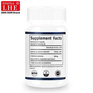 Complément alimentaire Shecome 5-HTP Plus Calcium pour une ambiance positive, un sommeil facile et profond, favorise le calme et une humeur détendue, 120 capsules de 5-HTP - Product Image 5