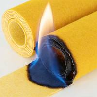 Feutre en polyimide P84, tissu filtrant haute température 260°C, ignifuge UL94 V-0, non-tissé pour l'incinération des déchets et les fours de fusion d'usines sidérurgiques