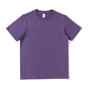 T-shirt Unisex a Maniche Corte in Puro Cotone Pesante 400g, Traspirante, Spessa, Non Trasparente, Versatile, Tinta Unita - Product Image 5