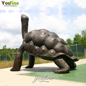 Estatua de Tortuga de <span class=keywords><strong>Bronce</strong></span> de Tamaño Real, Escultura de Tortuga Gigante de Metal para Decoración de Jardín, Parque o Césped, <span class=keywords><strong>Bronce</strong></span> Fundido a Medida - Product Image 1