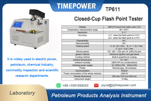 ASTM D93 Volledig Automatische Chemische Vlampunttester Model TP611 TIMEPOWER Gesloten Beker Gedwongen Luchtkoeling 1 Nauwkeurigheid voor - Product Image 5