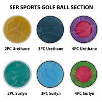 Balles de golf d'entraînement en gros du fabricant, balles de golf durables en Surlyn, blanches, impression de logo personnalisé OEM