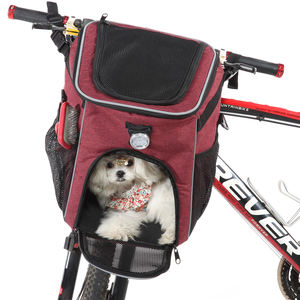 Voyage en plein air vélo sport chat <span class=keywords><strong>chien</strong></span> étui de transport vélo avant <span class=keywords><strong>chien</strong></span> sac panier vélo animal de compagnie transporteur avec housse de pluie - Product Image 2