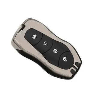 Car Interior Accessories Zinc Alloy+Silicone Car Key Case Remote Cover Smart Key Shell Bag Covers Suitable for Geely