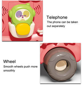 רביב בייבי 3-ב-1 נייד חינוכי צעצוע ברכבת תינוק הליכון מוקדם חינוך בהיר צעצוע הליכון עם מסגרת פלסטיק - Product Image 6