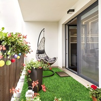 Tapis d'herbe artificielle de qualité supérieure de 60 mm pour la décoration de la cour, du balcon et de la terrasse, les fêtes, les mariages, l'affichage des fruits en supermarché