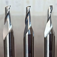 8mm une cannelure HSS fraise en bout fraise pour alliage d'aluminium porte fenêtre CNC peu fraisage outils de coupe