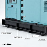 Groupe électrogène diesel à démarrage automatique ATS 150 kVA 120 kW triphasé pour travaux de construction industrielle 50 Hz 60 Hz