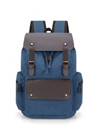 Mochila para Portátil de Lona BSCI, Impermeable y Resistente a Impactos, Mochila Casual de Estilo Vintage para Hombre y Mujer