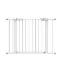 Barrière de porte avec fermeture automatique, ouverture bidirectionnelle, barrière de sécurité en métal pour passage quotidien, utilisation facile à une main pour adultes, verrouillage