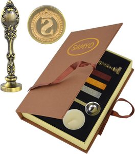 Retro Wax Seal Stamp Kit Sello De Lacre Caja De Regalo Set para Halloween Tarjeta De Gracias, Tarjeta De Navidad, Sobre - Product Image 4