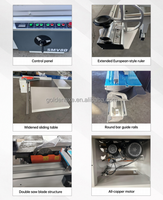 Scie à panneaux coulissante 220V 380V 45/90 degrés pour le travail du bois, prix compétitif Chine