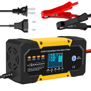 Chargeur de <span class=keywords><strong>batterie</strong></span> au plomb-acide intelligent à impulsions 12v24v10A, réparation, 12v10A 24v5A multifonctionnel pour scooters - Product Image 5