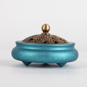 Brûleur d'encens en cuivre changeant de couleur pour usage domestique, brûleur d'encens pour bois de santal et bois d'agar, brûleur d'encens créatif pour intérieur - Product Image 1