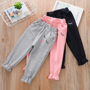 Pantalon d'hiver imprimé en velours pour fille, <span class=keywords><strong>bas</strong></span> épais, survêtement pour enfants, vente en gros, 2020 - Product Image 2