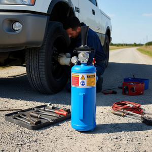 Portable 1.8Gal 7L Air Tire <b>Bead</b> Seater 120 PSI Handheld <b>Bead</b> <b>Blaster</b> Tire Inflator Tool for Truck Repair - Product Image 2