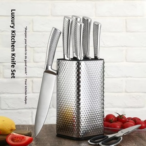 Couteaux de cuisine de haute qualité en acier inoxydable avec manche creux, ensemble de couteaux de chef - Product Image 1