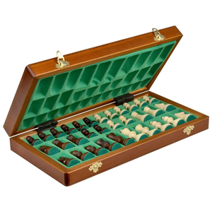 RUNAN Modelo 0077 Tablero de Ajedrez Plegable Grande de Madera Maciza Staunton Caballero Alemán Ajedrez Infantil Ecológico Personalizable - Product Image 6