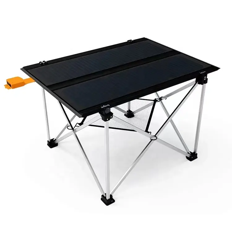 Solar Charger 30W neue Outdoor-Tische mit 30W Solar panel tragbarer Klapp-Outdoor-Tisch Solar-Wandert isch zum Aufladen im Freien