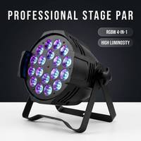 Nouvelle Offre Spéciale : Projecteur de Scène LED 18 Têtes RGBW Quad Couleurs, IP33, Activé par le Son, DMX – Solution d'Éclairage pour Boîtes de Nuit et Studios