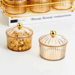 ヨーロピアンスタイル透明正方形プラスチック収納ボックス家庭用装飾ドライフルーツプレートスナックキッチン用品ドライフルーツドライ収納ボックス - Product Image 3