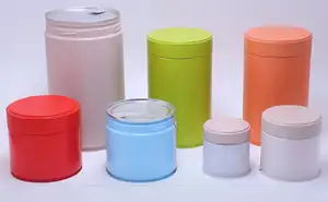 Benutzer definierte leere Metall dose Metall dose runde Weißblech Tee Metall verpackung Blechdose