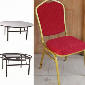 Mesa Dobrável de Plywood para Banquetes em Hotéis, Mesa Redonda para Eventos - Product Image 4