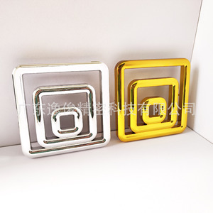 Plastic <b>Sofa</b> Decorative Buckle Square Hollow Accessory 120x120mm Durable Minimalist Design Furniture Hardware - Product Image 2