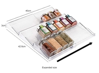 Nouvelle arrivée sans BPA 3 niveaux armoire tiroir organisateur extensible réglable étagère à épices