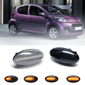 Feux clignotants latéraux dynamiques à LED pour <span class=keywords><strong>Peugeot</strong></span> 307 206 207 407 107 pour Citroën C1 C2 C3 - Product Image 2