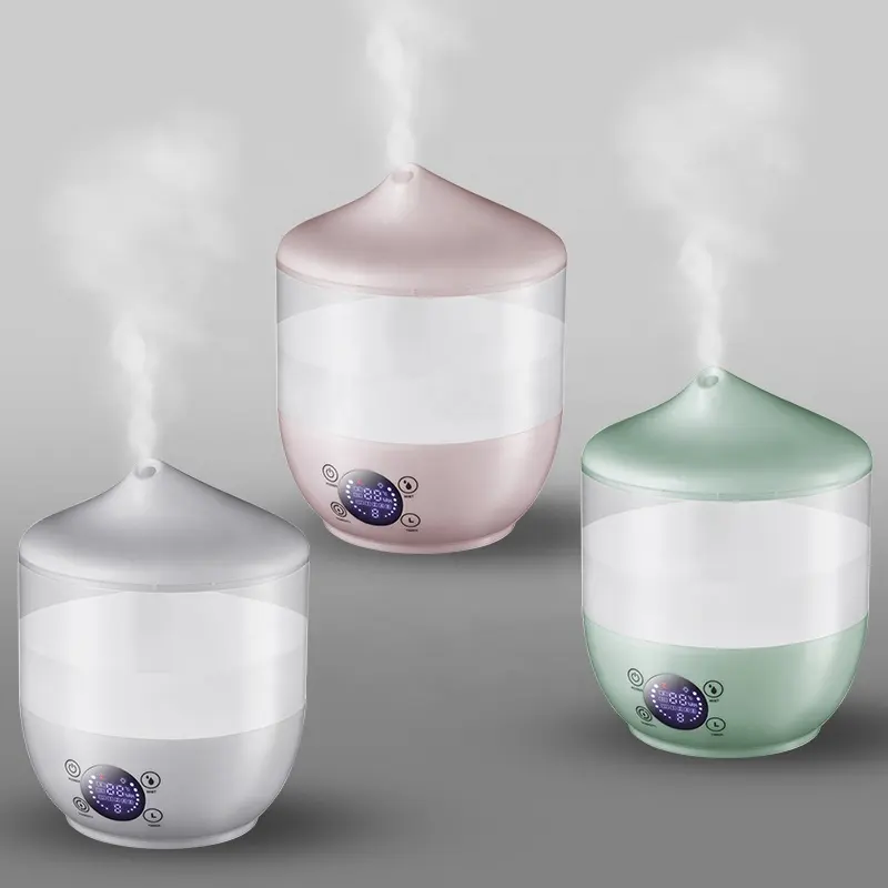 Top điền H2O Aroma Diffuser 7 màu LED ánh sáng ban đêm mát Mist humidificador nhà thông minh Phòng siêu âm Máy tạo độ ẩm không khí