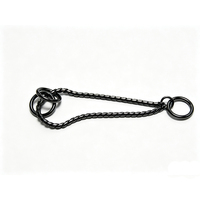 Chaîne de collier Martingale pour chien en acier inoxydable 304, Collier de dressage réglable à glissement pour chien, Chaîne Martingale Serpent multicolore personnalisable