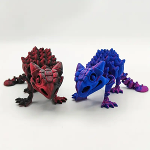 Statue de dinosaure mignonne imprimée en 3D avec articulations mobiles, objets de collection créatifs pour les fêtes, décorations pour la maison et le bureau - Product Image 5