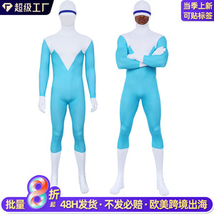 Disfraz de Cosplay de Frozone de Los Increíbles, Mono Azul y Blanco para Niños de 8 a 13 Años, Disfraz de Halloween, Juego de Rol de Anime - Product Image 2