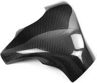 Protector de Tanque de Combustible de Fibra de Carbono Real para BMW S1000RR 2009-2018, Cubierta de Tanque de Motocicleta, Acabado Brillante