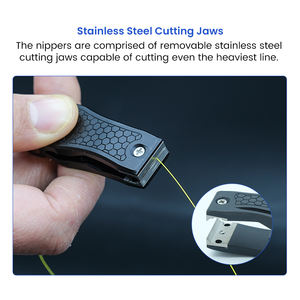 カスタムカラー対応 新製品 フライフィッシング用ラインクリッパーツール アルミニウム製 フィッシングラインニッパーカッター ステンレススチールブレード付き - Product Image 4