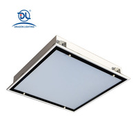 Plafonnier LED encastré sans scintillement 1195x295 36W IP65, éclairage commercial pour supermarchés et hôtels